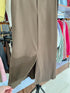 A-Line High Waist Mid Length Flare Slit Skirts